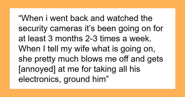 Man Is At A Loss For Words After Learning Wife Wants To Ignore Son’s Creepy Behavior