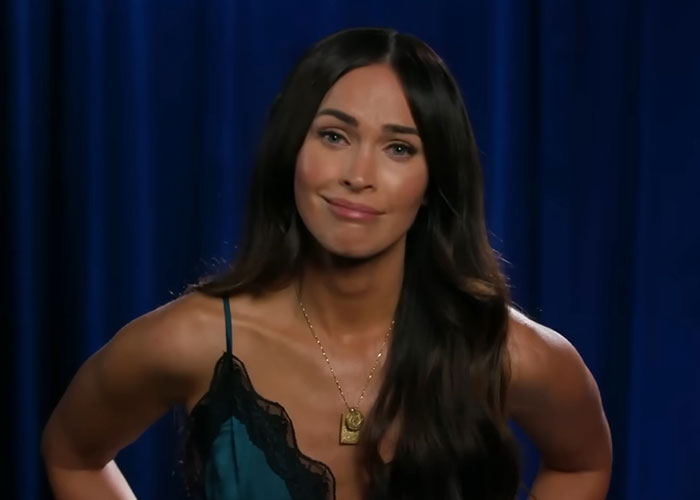 Woman with long dark hair in a teal and black lace top sharing insights about people who knew celebrities before fame