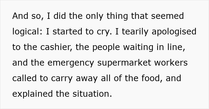 Woman at store learning her lesson after almost getting scammed, tearfully apologizing and explaining the situation. Woman at store learning her lesson after almost getting scammed, tearfully apologizing and explaining the situation.