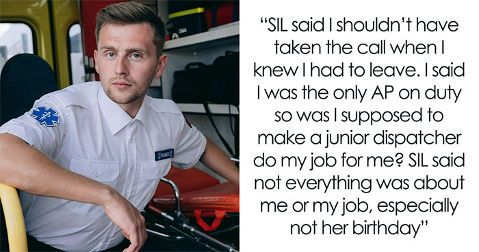 Exhausted Paramedic Attends Birthday In Work Gear, SIL Melts Down, He Breaks Down In Tears