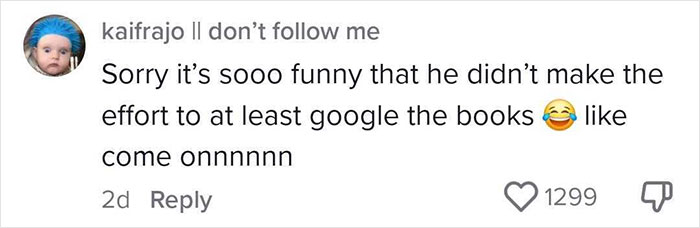 Social media comment highlighting the 2025 summer reading list controversy about non-existent books in major newspapers.