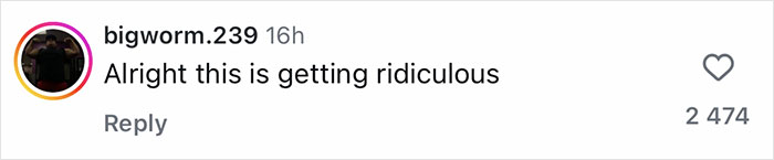 Comment on social media from user bigworm.239 reacting to Sydney Sweeney launching soap with her own bath water.