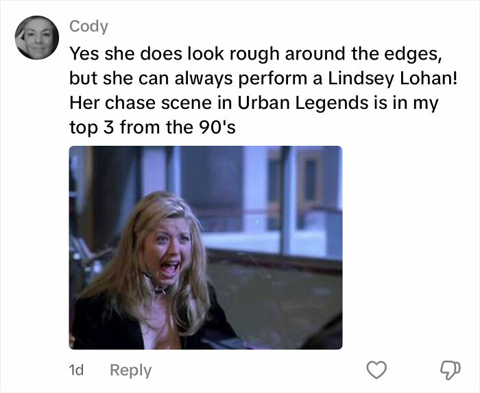 Woman from American Pie in distressed scene, fans commenting on her changed appearance in recent interview. Woman from American Pie in distressed scene, fans commenting on her changed appearance in recent interview.