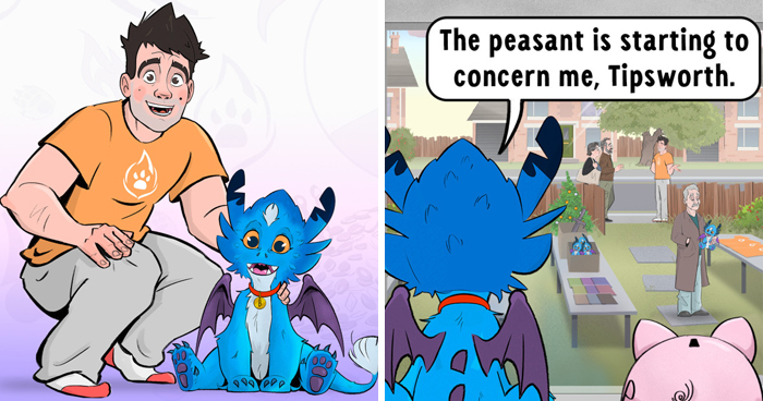 My Comic About A Dragon Who Begins To Worry About His Owner’s Behavior (Part 5)