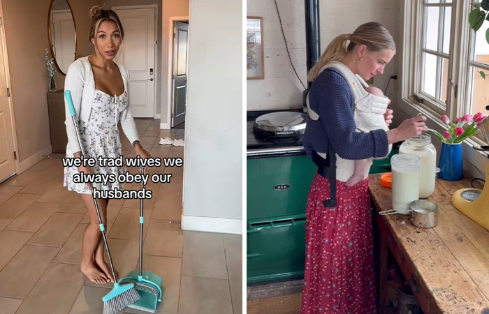 Woman in a viral clip performing household chores, sparking massive praise for her message to other women about marriage.