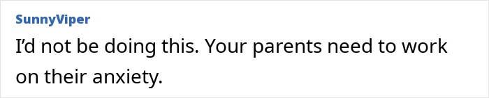 Text post showing a user named SunnyViper commenting about helping check on elderly parents’ home and anxiety concerns. Text post showing a user named SunnyViper commenting about helping check on elderly parents’ home and anxiety concerns.