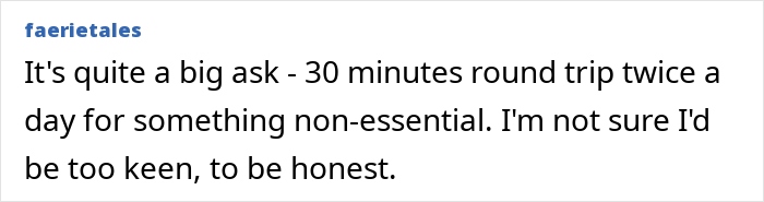 Commenter expressing reluctance to help check on elderly parents’ home, calling the request too much. Commenter expressing reluctance to help check on elderly parents’ home, calling the request too much.