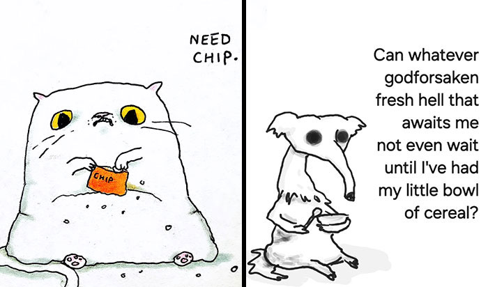 Weirdly Relatable Drawings By Andy Younger That Might Fix Your Whole Mood (35 Pics)