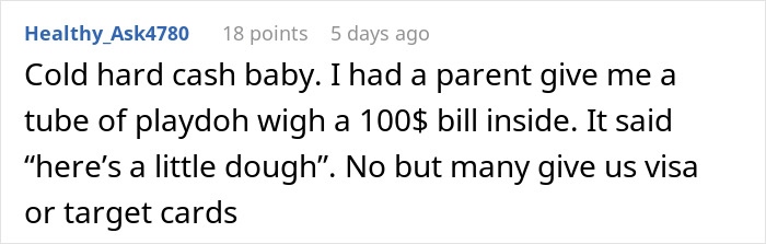 Screenshot of an online comment discussing teacher appreciation week deals and special offers involving cash and gift cards.