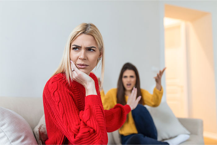 Woman in red sweater storms out of sister’s engagement dinner after being accused of stealing ex-fiancé, with tense confrontation visible. Woman in red sweater storms out of sister’s engagement dinner after being accused of stealing ex-fiancé, with tense confrontation visible.