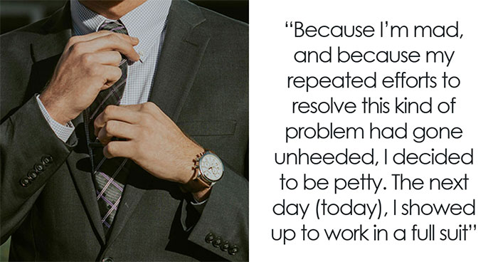 CEO Finds Out Why One Of His Employees Is Wearing A Nice Suit, Demotes Their Boss Because Of It