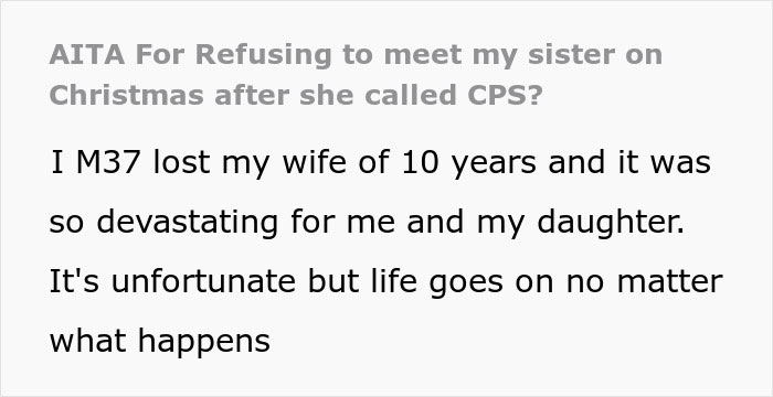 Text excerpt from a user sharing grief after wife&rsquo;s passing, discussing dad teaching daughter basic tasks.