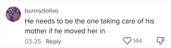 Social media comment on husband calling wife delusional for not helping his mom, sparking online debate and backlash. Social media comment on husband calling wife delusional for not helping his mom, sparking online debate and backlash.