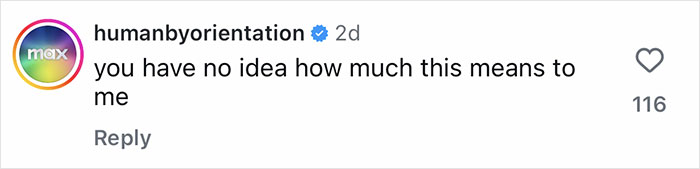 Comment from humanbyorientation on Instagram expressing strong emotions about the former band member looking unrecognizable.