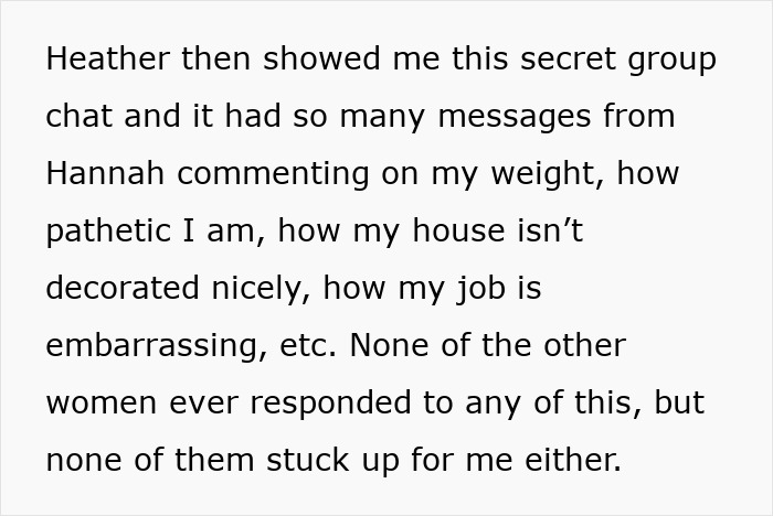 Text excerpt revealing a secret group chat exposing betrayal in a 10-year friendship with hateful and indifferent friends.