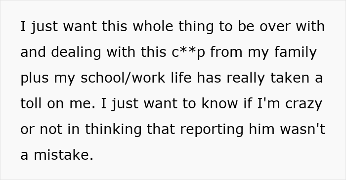 Text message expressing frustration after a man pulls a harmless prank on girlfriend&rsquo;s sister leading to panic and revenge.
