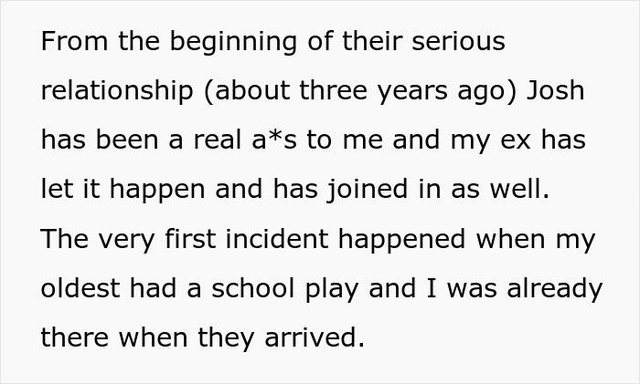 Text excerpt about a dad active in kids&rsquo; life feeling an ex&rsquo;s new husband is trying to push him out.