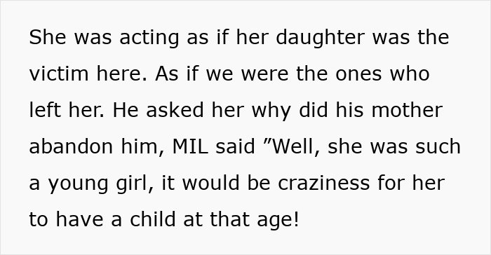 Text excerpt discussing family conflict after an absent grandma tries to reconnect after 25 years. Text excerpt discussing family conflict after an absent grandma tries to reconnect after 25 years.