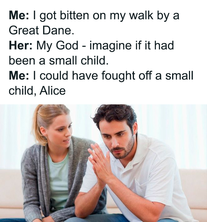 A sarcastic meme featuring a man and woman, highlighting humor for those who speak fluent sarcasm.