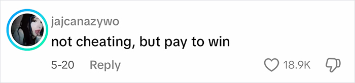 Comment on social media from user jajcanazywo saying not cheating, but pay to win with 18.9K likes, related to Ozempic weight loss. Comment on social media from user jajcanazywo saying not cheating, but pay to win with 18.9K likes, related to Ozempic weight loss.