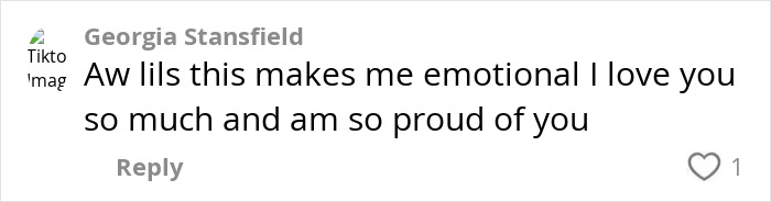 Comment on TikTok post expressing emotional support and pride for a woman motivated to lose 88lbs after a humiliating experience.