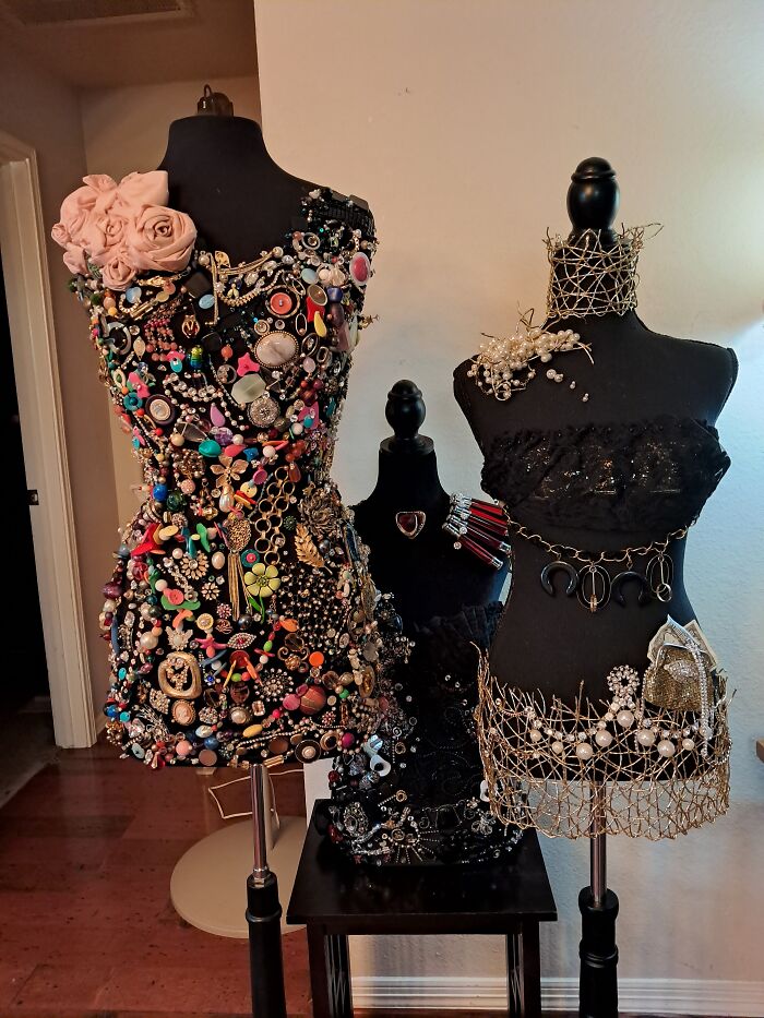My Dresses That I Created Using Jewelry