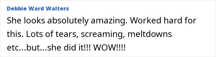 Comment praising the shocking transformation of 1000-lb Sisters star after revealing her 8-hour surgery experience. Comment praising the shocking transformation of 1000-lb Sisters star after revealing her 8-hour surgery experience.