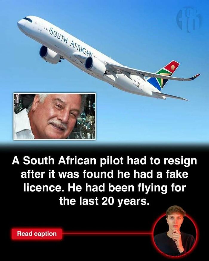 South African pilot resigns after flying 20 years with a fake licence in one of the interesting world stories.