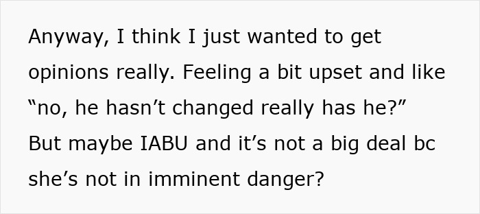 Text showing a person upset and seeking opinions after dad leaves sick daughter in hospital to chase Glastonbury tickets.