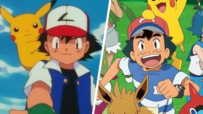 Two animated images of Ash Ketchum and Pikachu, representing a community connecting people beyond Millennials and Gen Z.