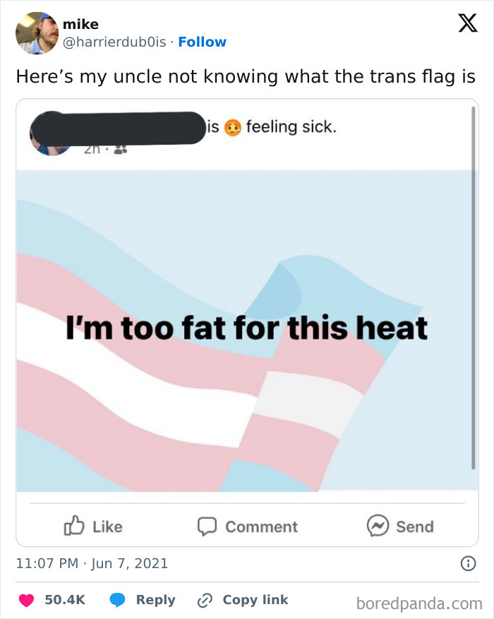 Tweet screenshot with a humorous comment about heat, featured in a collection of funny May tweets to share.