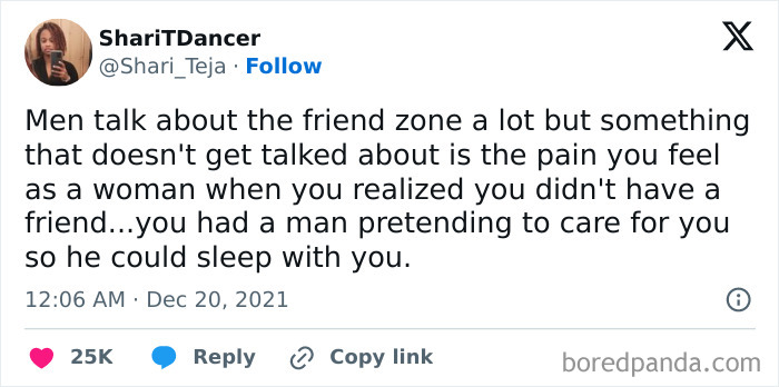 Tweet highlighting the pain behind the friend zone, a relatable and funny meme from the funniest memes collection.