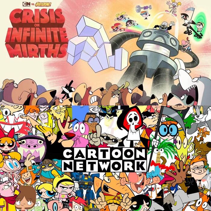 Cartoon Network characters collage featuring classic shows and fan favorites connecting Millennials and Gen Z nostalgia.