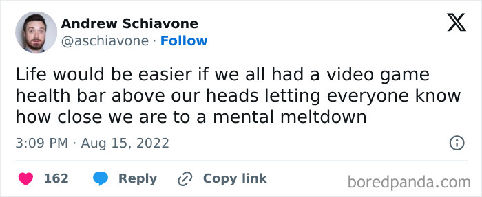 Screenshot of a funny mom post tweet about mental meltdown metaphor, illustrating a relatable sanity break for moms today.