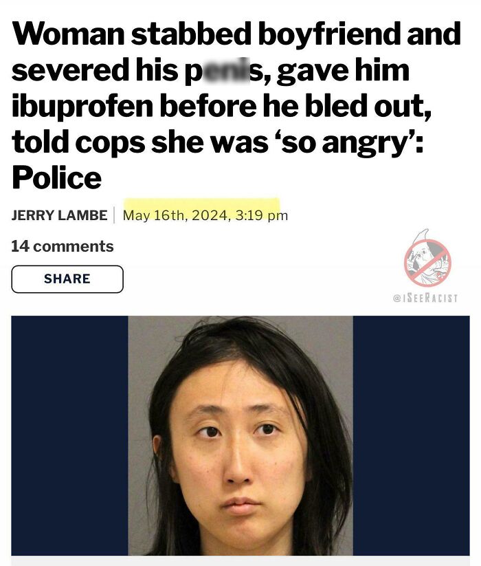 Mugshot of a woman involved in a violent crime, illustrating traumatizing content from depressing posts online.