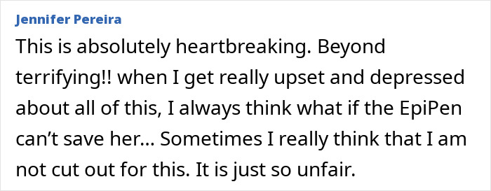 Comment expressing heartbreak and fear about a college student losing life after eating a late night snack at home.