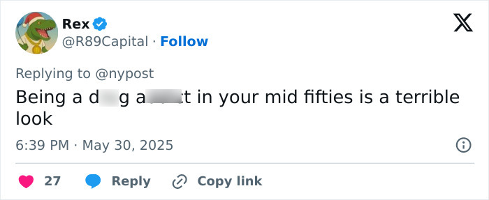 A social media post criticizing Elon Musk&rsquo;s sudden aging after his feud with Donald Trump, shared in 2025.