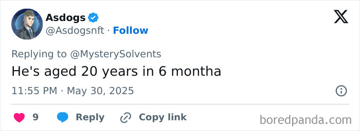 Screenshot of a social media post commenting on Elon Musk&rsquo;s sudden aging after his feud with Donald Trump.