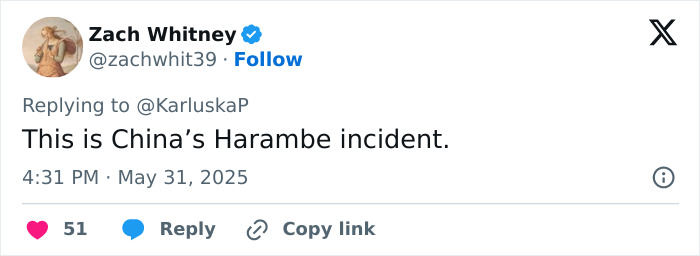 Screenshot of a tweet referencing a tourist damaging 2000-year-old statues after jumping into an 18-foot pit incident. Screenshot of a tweet referencing a tourist damaging 2000-year-old statues after jumping into an 18-foot pit incident.