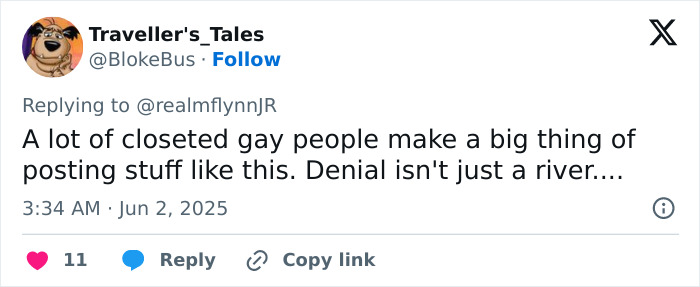 Tweet criticizing anti-pride remarks from Michael Flynn's son, with Nick Offerman's response highlighted. Tweet criticizing anti-pride remarks from Michael Flynn's son, with Nick Offerman's response highlighted.