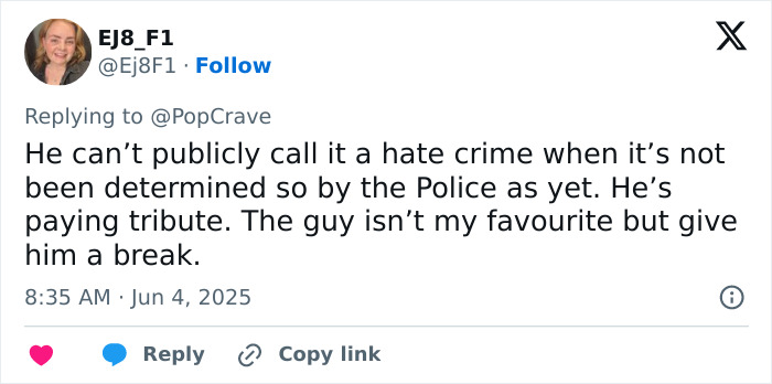 Screenshot of a tweet discussing Chris Pratt sparking heated reactions after a callous tribute to Parks and Rec co-star.