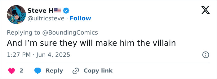 Screenshot of a tweet expressing opinion about the new Black Panther character causing massive outrage online.