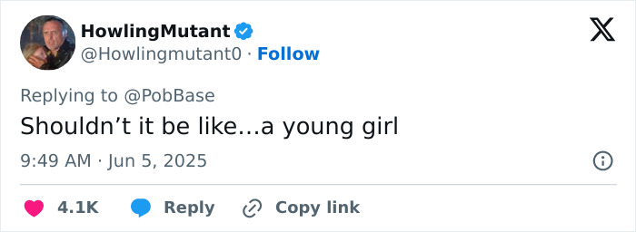 Screenshot of a tweet reacting to Taylor Swift as Dorothy in the new Wicked movie, discussing character casting opinions.