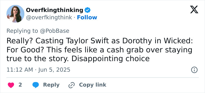 "Isn't She Like 40?": Viral Image Of Taylor Swift As Dorothy In Wicked Sequel Leaves Fans Stunned