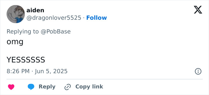 User reaction on social media expressing excitement about Taylor Swift as Dorothy in the new Wicked movie.