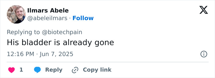 Screenshot of a social media reply commenting on Elon Musk&rsquo;s sudden aging after his feud with Donald Trump.