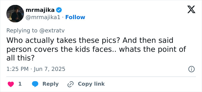 Tweet discussing Meghan Markle&rsquo;s Disneyland family post and public reaction to her pregnancy dance, questioning photo choices.