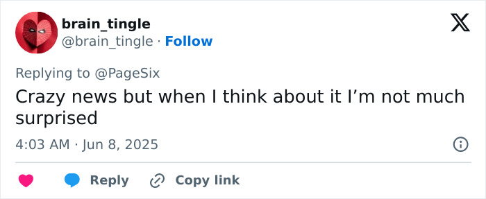 Tweet from user brain_tingle commenting on shocking news involving Jared Leto and inappropriate underage claims.