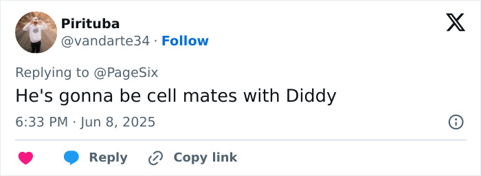 Screenshot of a social media post referencing Jared Leto and inappropriate underage claims involving Diddy.