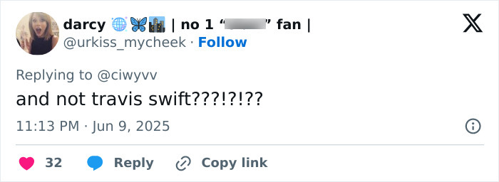 Twitter user questioning the rumored secret marriage of Taylor Swift and Travis Kelce after an invitation leak.